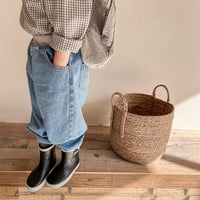 Load image into Gallery viewer, Baby Kid Unisex Solid Color Pants Jeans Wholesale 220418314
