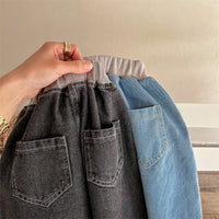 Load image into Gallery viewer, Baby Kid Unisex Solid Color Pants Jeans Wholesale 220418314
