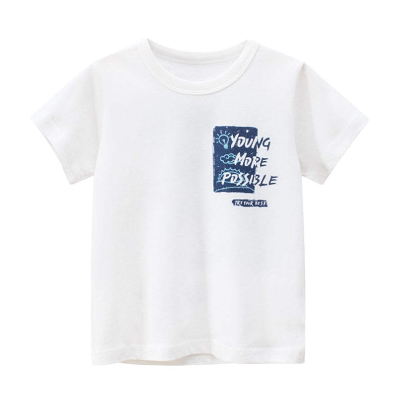 Baby Kid Unisex Letters Print T-Shirts Wholesale 220418331