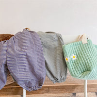 Load image into Gallery viewer, Baby Kid Unisex Letters Checked Pants Wholesale 220418333
