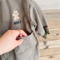 Load image into Gallery viewer, Baby Kid Unisex Solid Color Letters Jackets Outwears Wholesale 220418334
