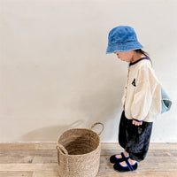 Load image into Gallery viewer, Baby Kid Girls Letters Color-blocking Embroidered Tops Wholesale 220418335
