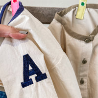 Load image into Gallery viewer, Baby Kid Girls Letters Color-blocking Embroidered Tops Wholesale 220418335
