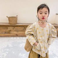 Load image into Gallery viewer, Baby Kid Girls Polka dots Print Tops Wholesale 220418336
