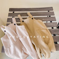 Load image into Gallery viewer, Baby Kid Girls Boys Solid Color Polka dots Jumpsuits Wholesale 220418343
