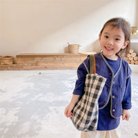 Load image into Gallery viewer, Baby Kid Girls Color-blocking Checked Vests Waistcoats Wholesale 220418344
