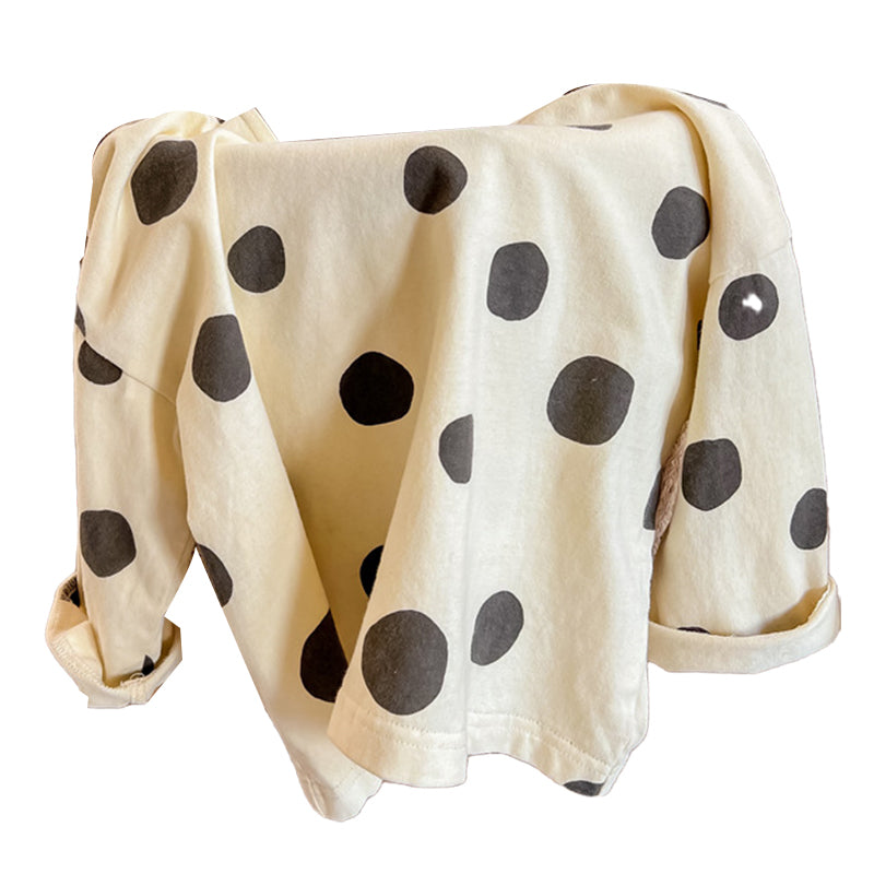 Baby Kid Girls Polka dots Print Tops Wholesale 220418345