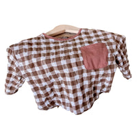 Load image into Gallery viewer, Baby Kid Girls Color-blocking Checked Tops Wholesale 220418354
