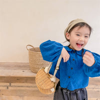 Load image into Gallery viewer, Baby Kid Girls Polka dots Blouses Wholesale 220418365
