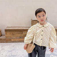 Load image into Gallery viewer, Baby Kid Girls Polka dots Blouses Wholesale 220418365
