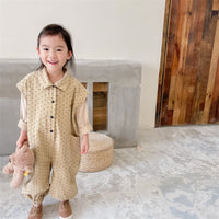 Load image into Gallery viewer, Baby Kid Girls Polka dots Cartoon Print Jumpsuits Wholesale 220418368

