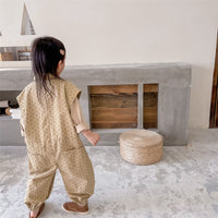 Load image into Gallery viewer, Baby Kid Girls Polka dots Cartoon Print Jumpsuits Wholesale 220418368
