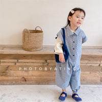 Load image into Gallery viewer, Baby Kid Girls Polka dots Cartoon Print Jumpsuits Wholesale 220418368

