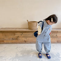 Load image into Gallery viewer, Baby Kid Girls Polka dots Cartoon Print Jumpsuits Wholesale 220418368
