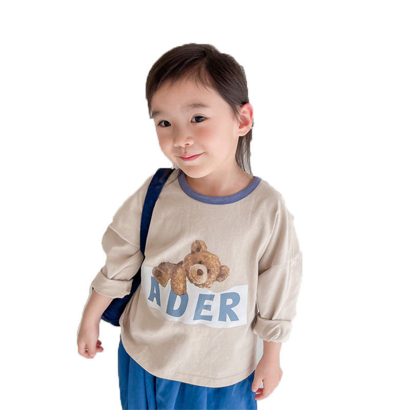 Baby Kid Unisex Animals Cartoon Print Tops Wholesale 220418370