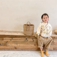 Load image into Gallery viewer, Baby Kid Girls Flower Print Tops Wholesale 220418372
