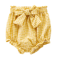 Load image into Gallery viewer, Baby Kid Girls Checked Bow Shorts Wholesale 220418374

