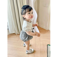 Load image into Gallery viewer, Baby Kid Girls Checked Bow Shorts Wholesale 220418374
