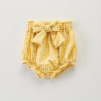 Load image into Gallery viewer, Baby Kid Girls Checked Bow Shorts Wholesale 220418374
