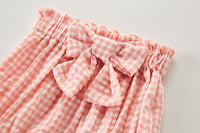 Load image into Gallery viewer, Baby Kid Girls Checked Bow Shorts Wholesale 220418374

