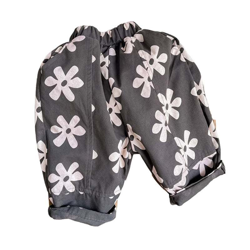 Baby Kid Girls Flower Print Pants Wholesale 220418391