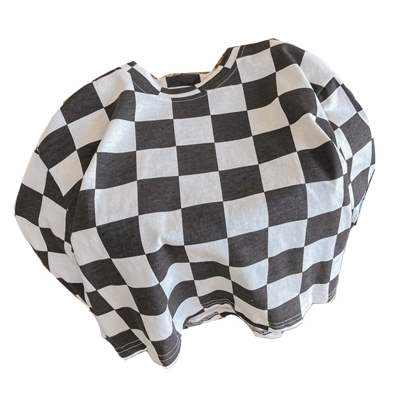 Baby Kid Unisex Checked Tops Wholesale 220418392