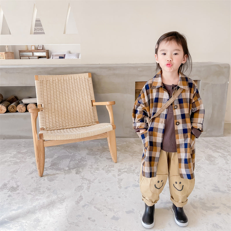 Baby Kid Unisex Checked Jackets Outwears Wholesale 220418400