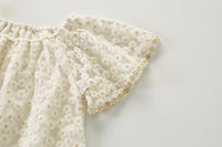 Load image into Gallery viewer, Baby Girls Flower Embroidered Rompers Wholesale 220418409
