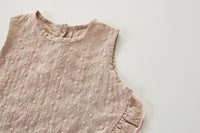 Load image into Gallery viewer, 3 Pieces Set Baby Girls Solid Color Tank Tops Rompers And Hats Wholesale 220418410
