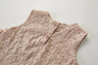 Load image into Gallery viewer, 3 Pieces Set Baby Girls Solid Color Tank Tops Rompers And Hats Wholesale 220418410
