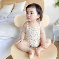 Load image into Gallery viewer, Baby Girls Flower Fruit Print Rompers Wholesale 220418411
