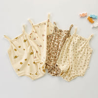 Load image into Gallery viewer, Baby Girls Flower Fruit Print Rompers Wholesale 220418411
