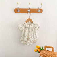 Load image into Gallery viewer, 2 Pieces Set Baby Kid Girls Flower Print Tops And Shorts Wholesale 220418427
