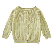 Load image into Gallery viewer, Baby Kid Girls Solid Color Crochet Cardigan Wholesale 220418431
