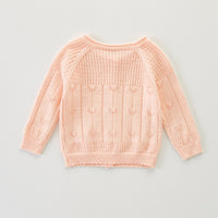 Load image into Gallery viewer, Baby Kid Girls Solid Color Crochet Cardigan Wholesale 220418431
