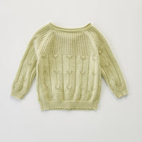 Load image into Gallery viewer, Baby Kid Girls Solid Color Crochet Cardigan Wholesale 220418431
