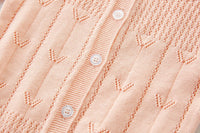 Load image into Gallery viewer, Baby Kid Girls Solid Color Crochet Cardigan Wholesale 220418431
