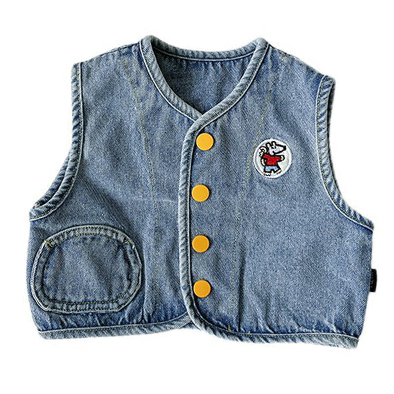 Baby Boys Animals Embroidered Vests Waistcoats Wholesale 220418464