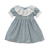 Load image into Gallery viewer, Baby Kid Girls Flower Print Rompers Dresses Wholesale 220418470

