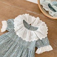 Load image into Gallery viewer, Baby Kid Girls Flower Print Rompers Dresses Wholesale 220418470
