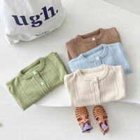 Load image into Gallery viewer, Baby Girls Solid Color Cardigan Wholesale 220418520
