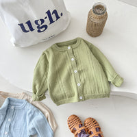 Load image into Gallery viewer, Baby Girls Solid Color Cardigan Wholesale 220418520
