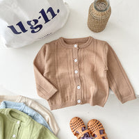 Load image into Gallery viewer, Baby Girls Solid Color Cardigan Wholesale 220418520
