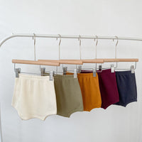 Load image into Gallery viewer, 2 Pieces Set Baby Kid Girls Solid Color Muslin&amp;Ribbed Tank Tops And Shorts Wholesale 220418531
