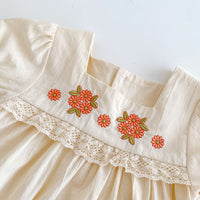 Load image into Gallery viewer, 2 Pieces Set Baby Kid Girls Flower Lace Embroidered Tops And Shorts Wholesale 220418549
