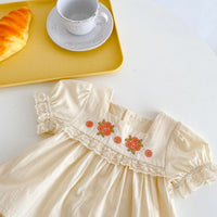 Load image into Gallery viewer, 2 Pieces Set Baby Kid Girls Flower Lace Embroidered Tops And Shorts Wholesale 220418549
