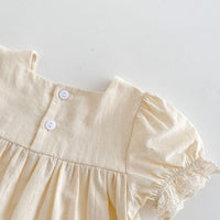 Load image into Gallery viewer, 2 Pieces Set Baby Kid Girls Flower Lace Embroidered Tops And Shorts Wholesale 220418549
