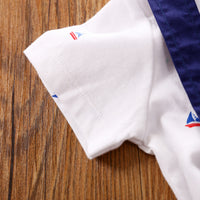 Load image into Gallery viewer, Baby Boys Striped Color-blocking Checked Bow Print Birthday Jumpsuits Wholesale 220418552
