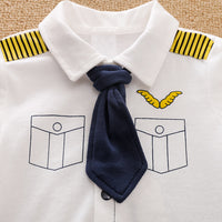 Load image into Gallery viewer, Baby Boys Striped Color-blocking Checked Bow Print Birthday Jumpsuits Wholesale 220418552
