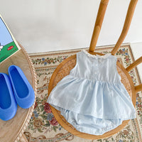 Load image into Gallery viewer, Baby Girls Love heart Print Rompers Wholesale 220418570
